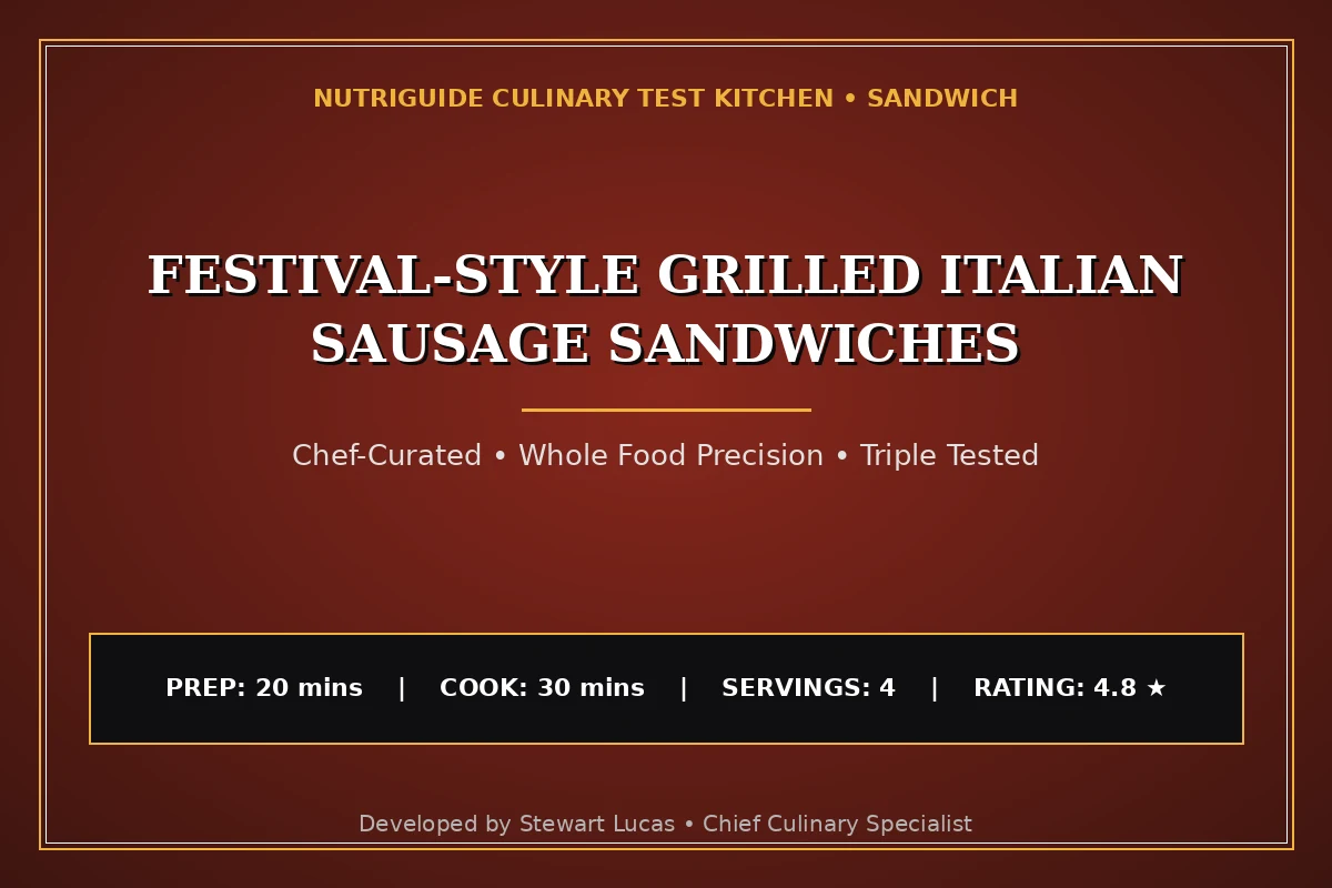 Festival-Style Grilled Italian Sausage Sandwiches