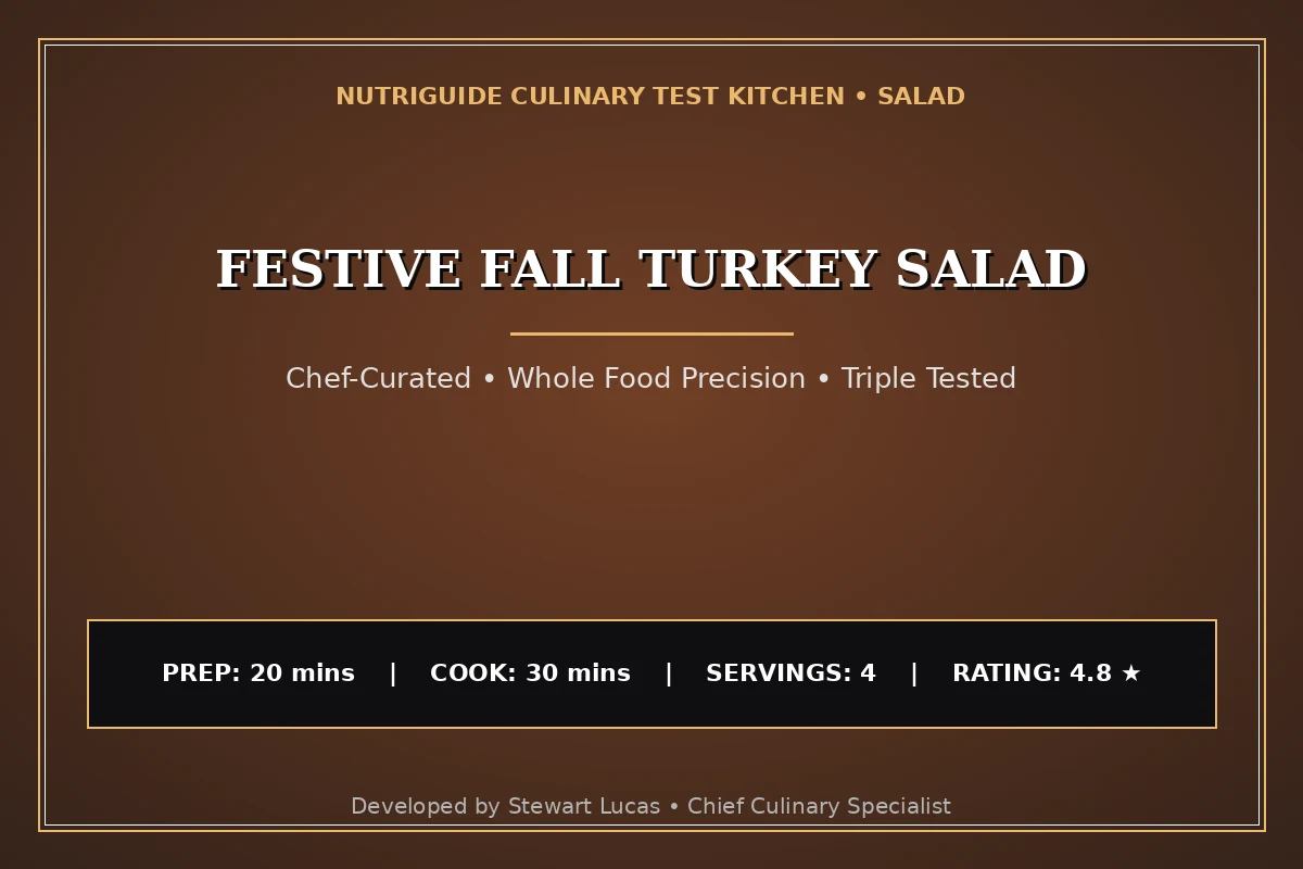 Festive Fall Turkey Salad