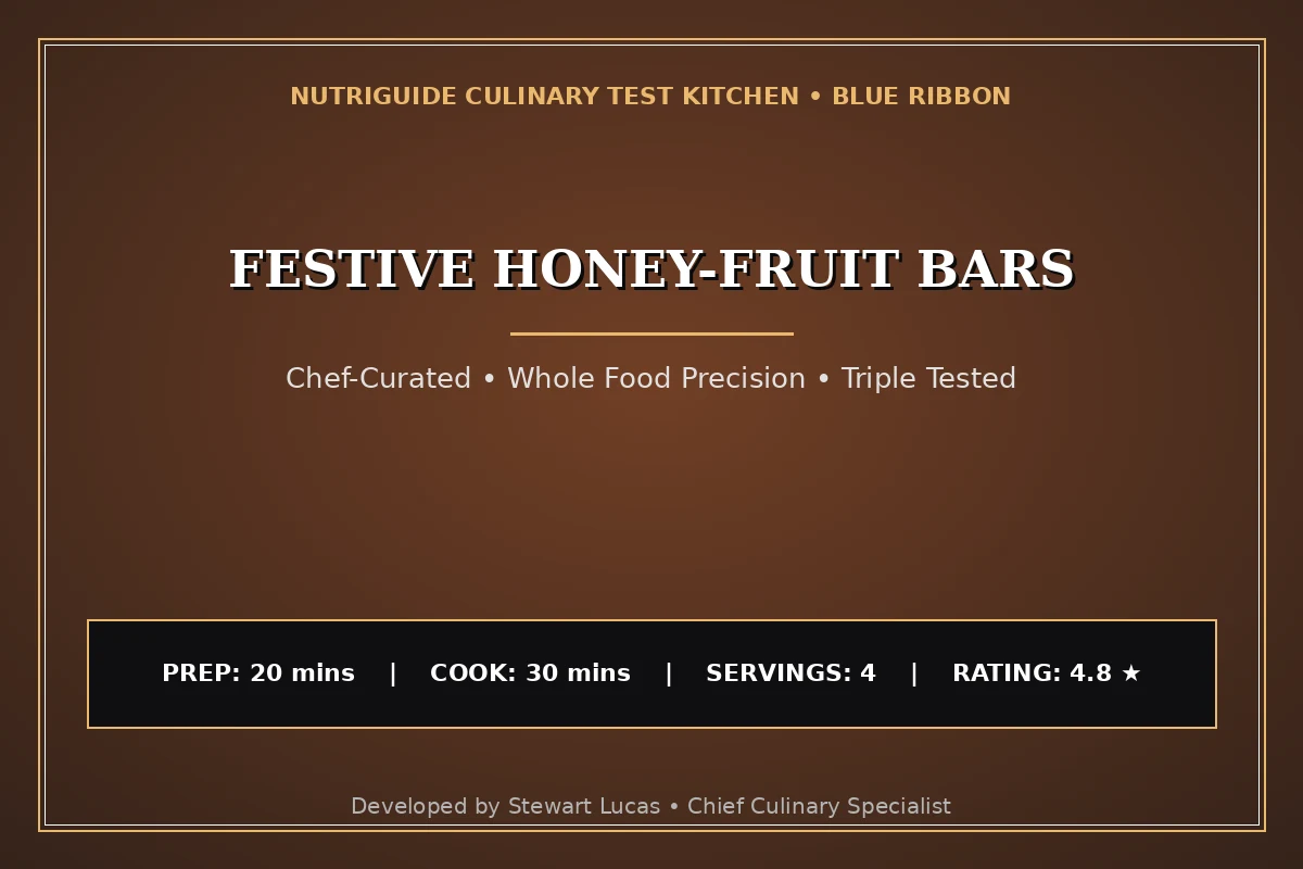 Festive Honey-Fruit Bars