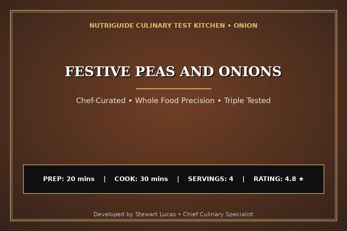 Festive Peas And Onions