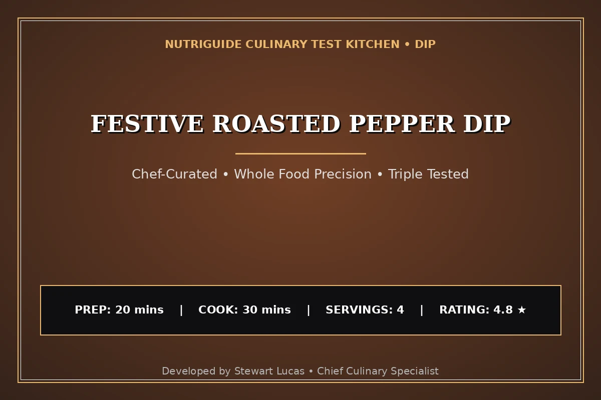 Festive Roasted Pepper Dip
