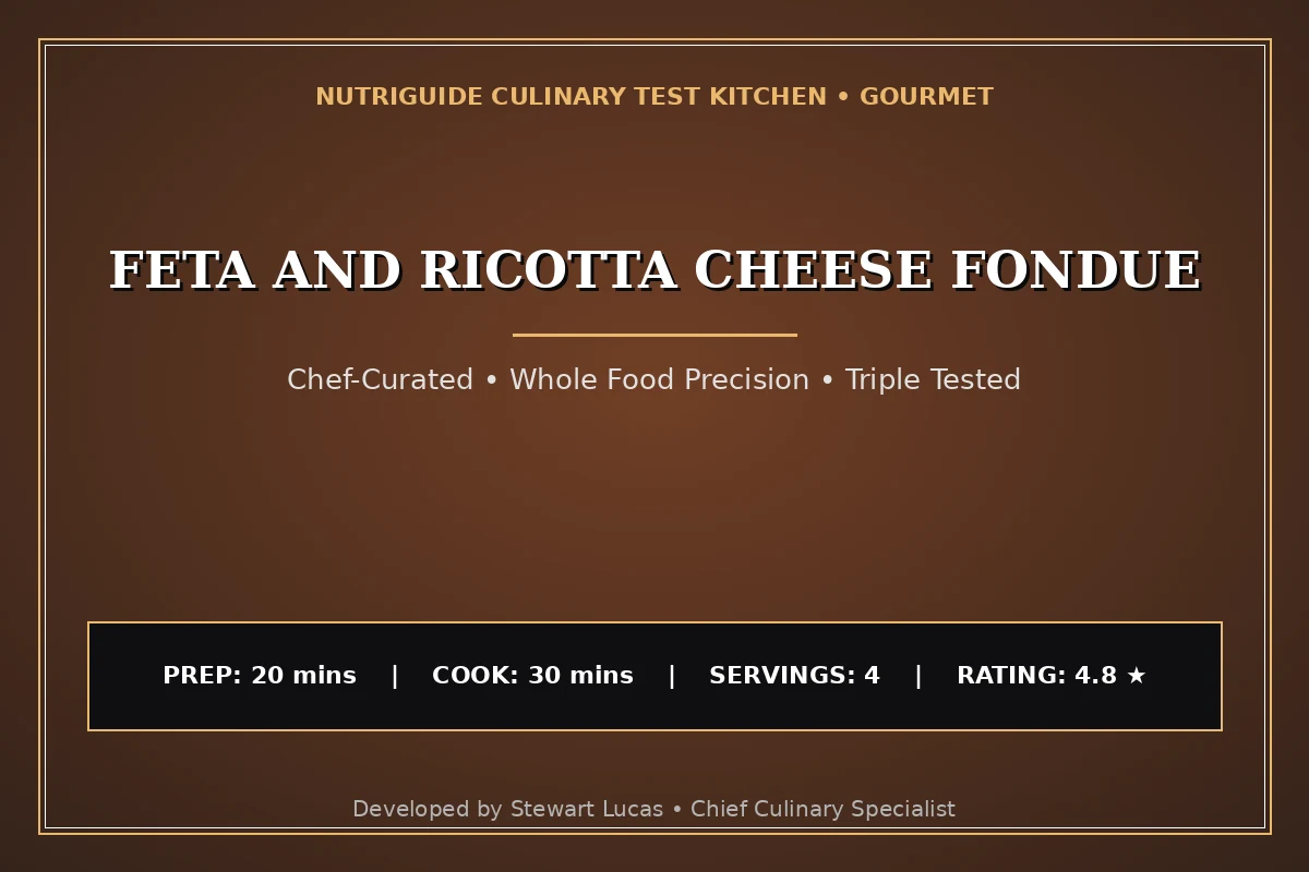 Feta And Ricotta Cheese Fondue