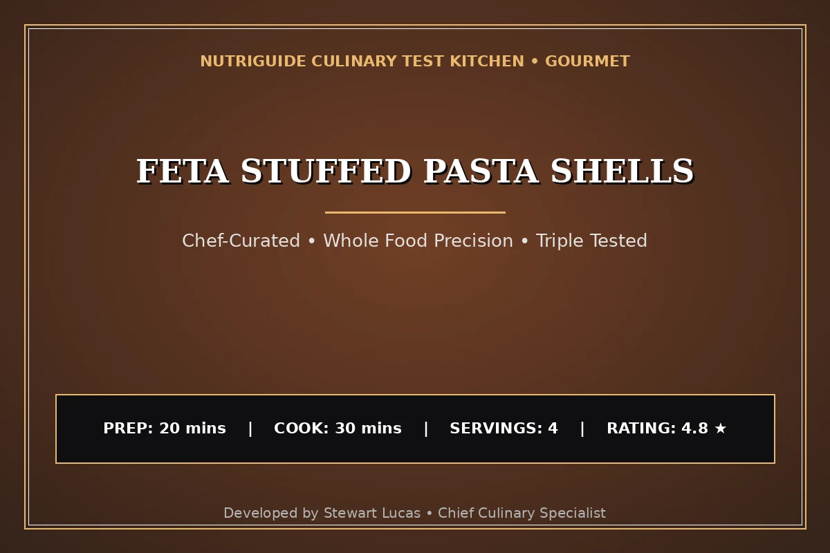 Feta Stuffed Pasta Shells