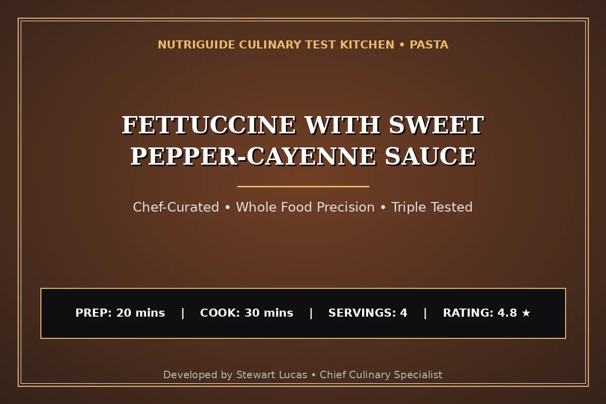 Fettuccine With Sweet Pepper-Cayenne Sauce