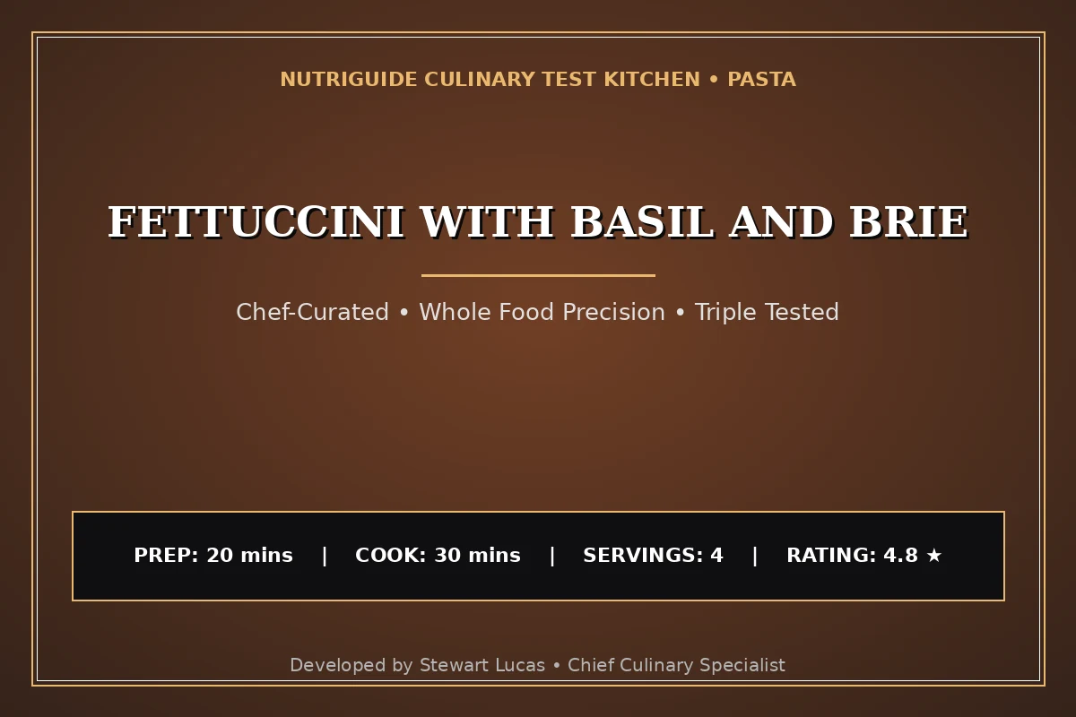 Fettuccini With Basil And Brie
