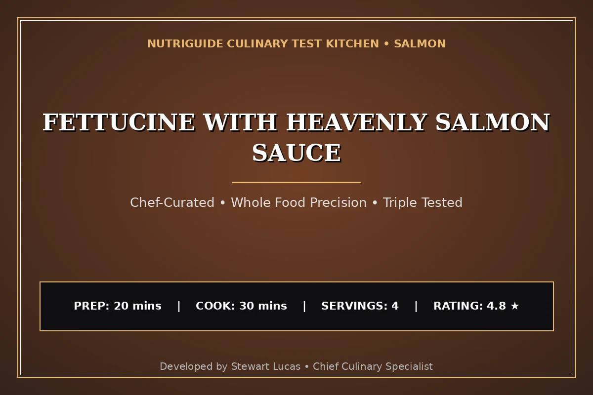 Fettucine With Heavenly Salmon Sauce