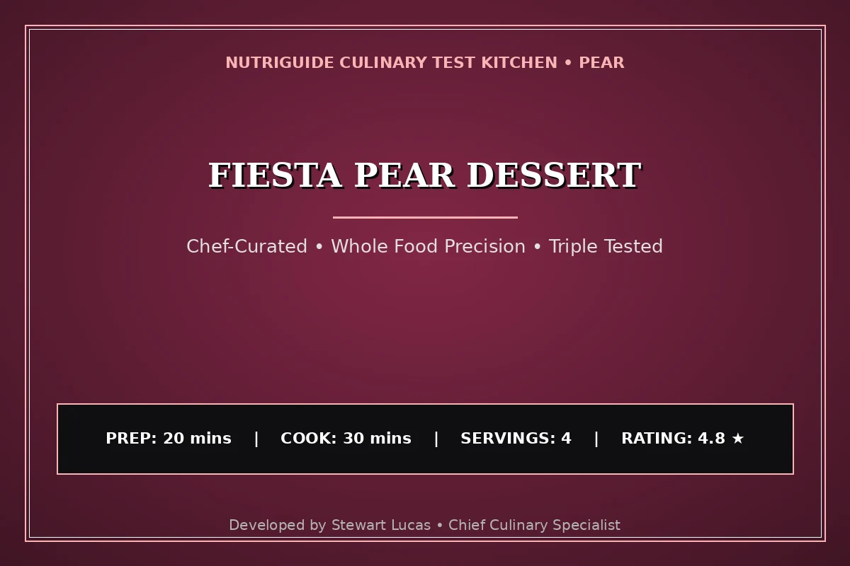 Fiesta Pear Dessert