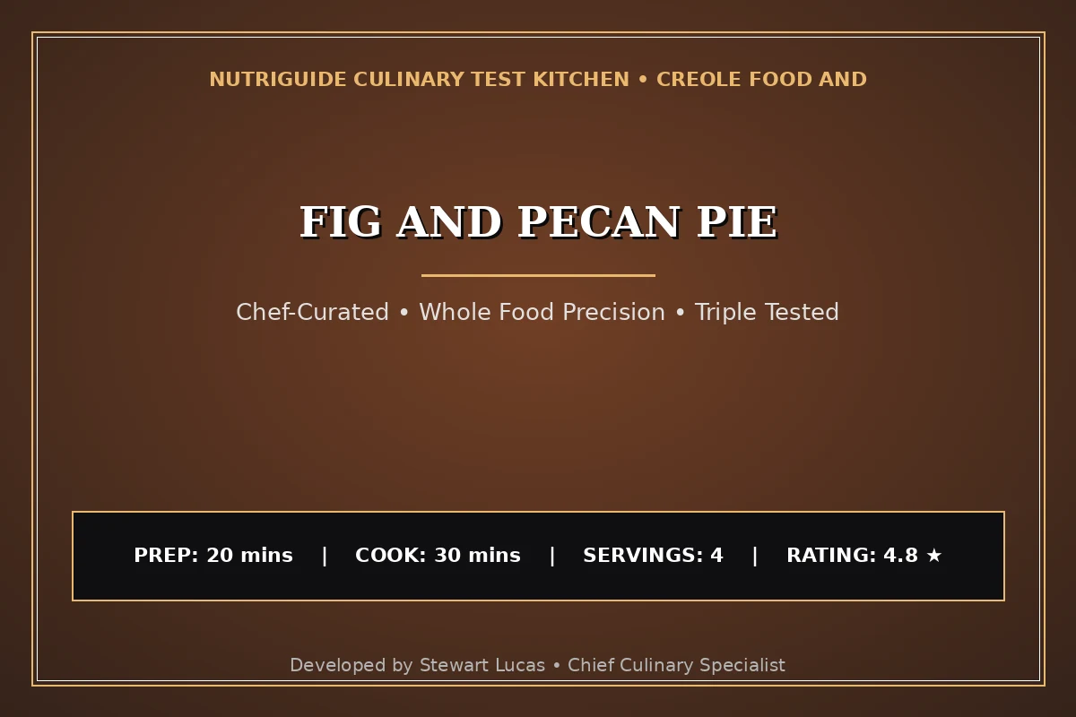 Fig And Pecan Pie