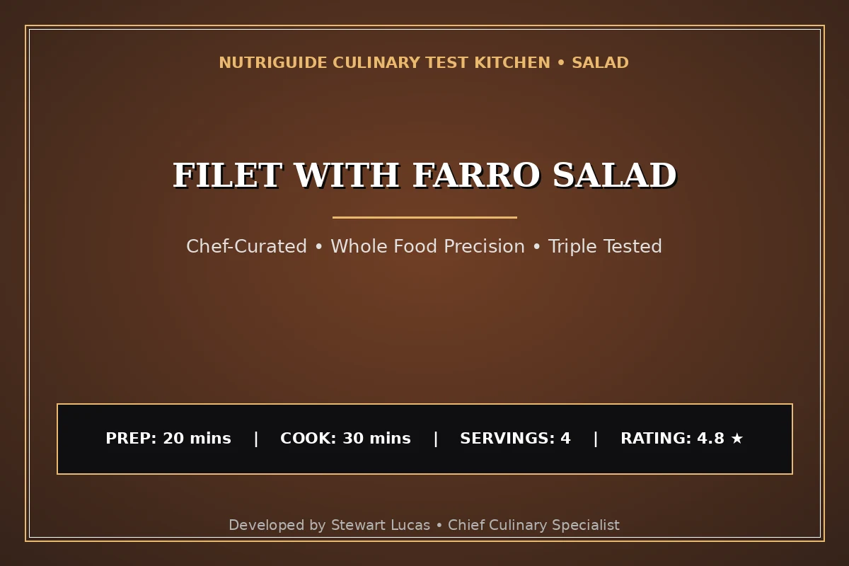 Filet With Farro Salad