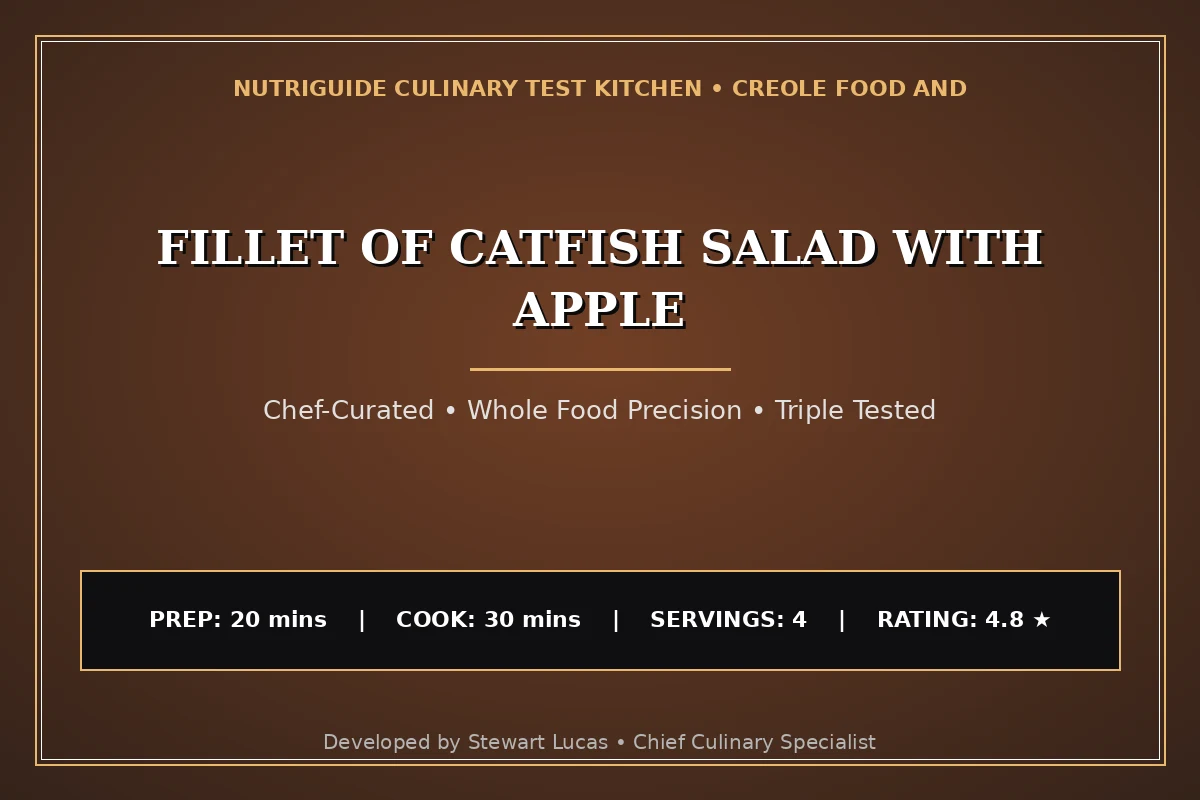 Fillet Of Catfish Salad With Apple