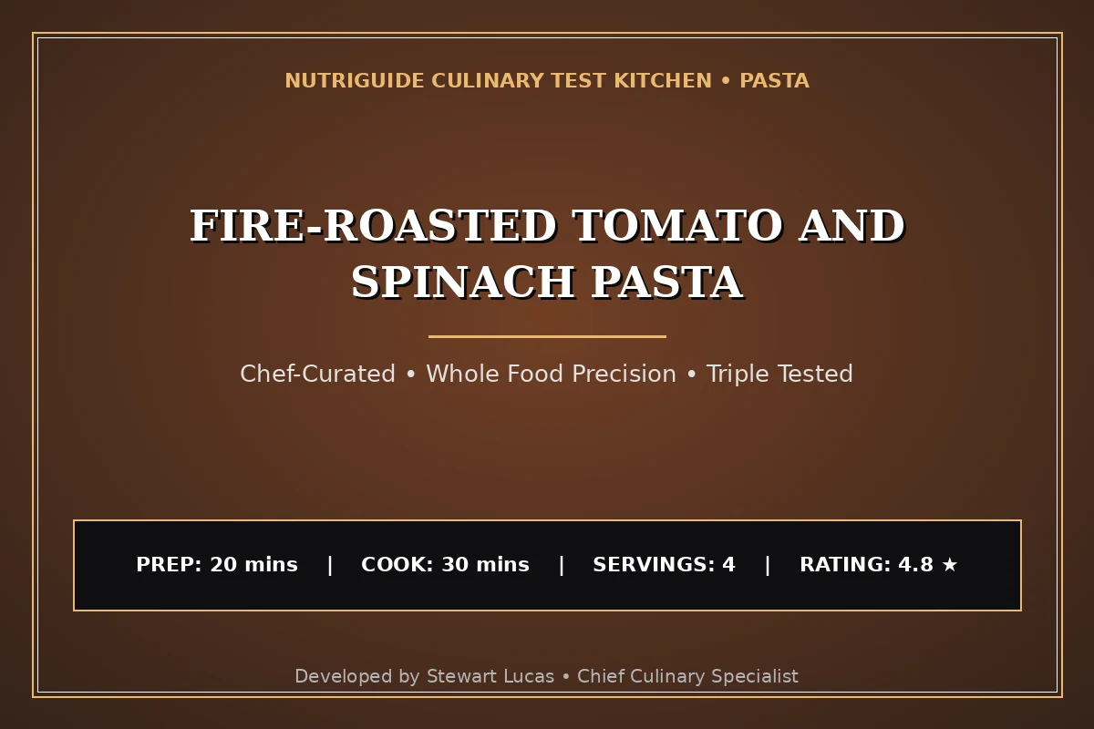 Fire-Roasted Tomato And Spinach Pasta