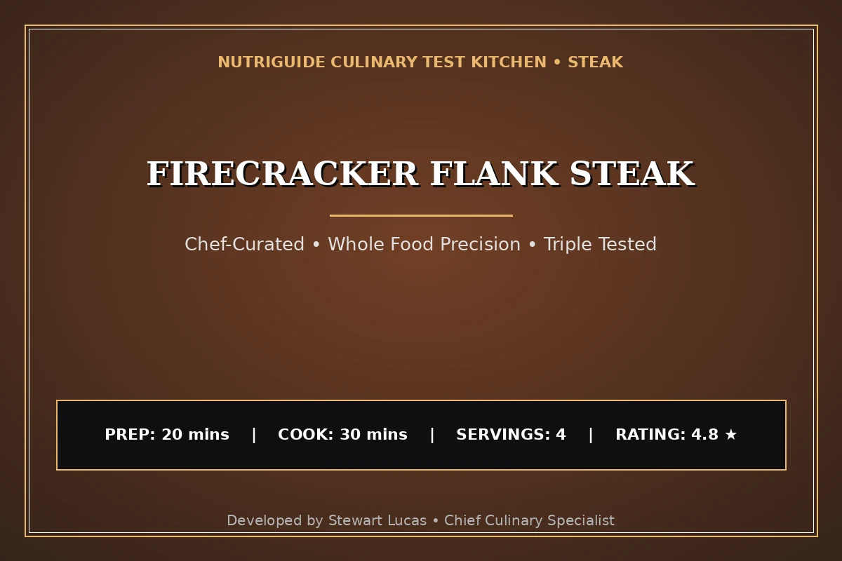 Firecracker Flank Steak