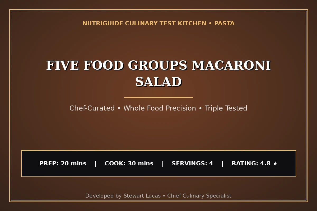 Five Food Groups Macaroni Salad