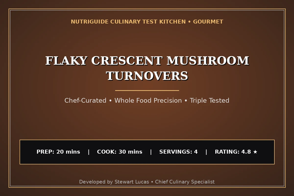 Flaky Crescent Mushroom Turnovers
