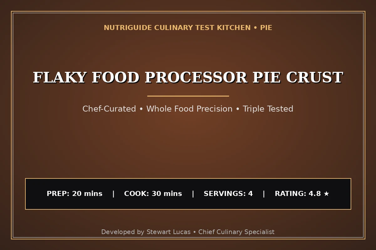 Flaky Food Processor Pie Crust