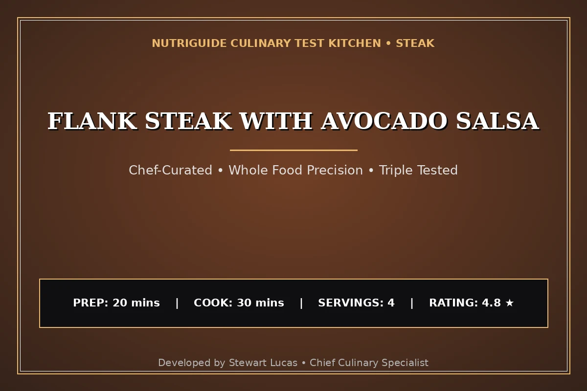 Flank Steak With Avocado Salsa