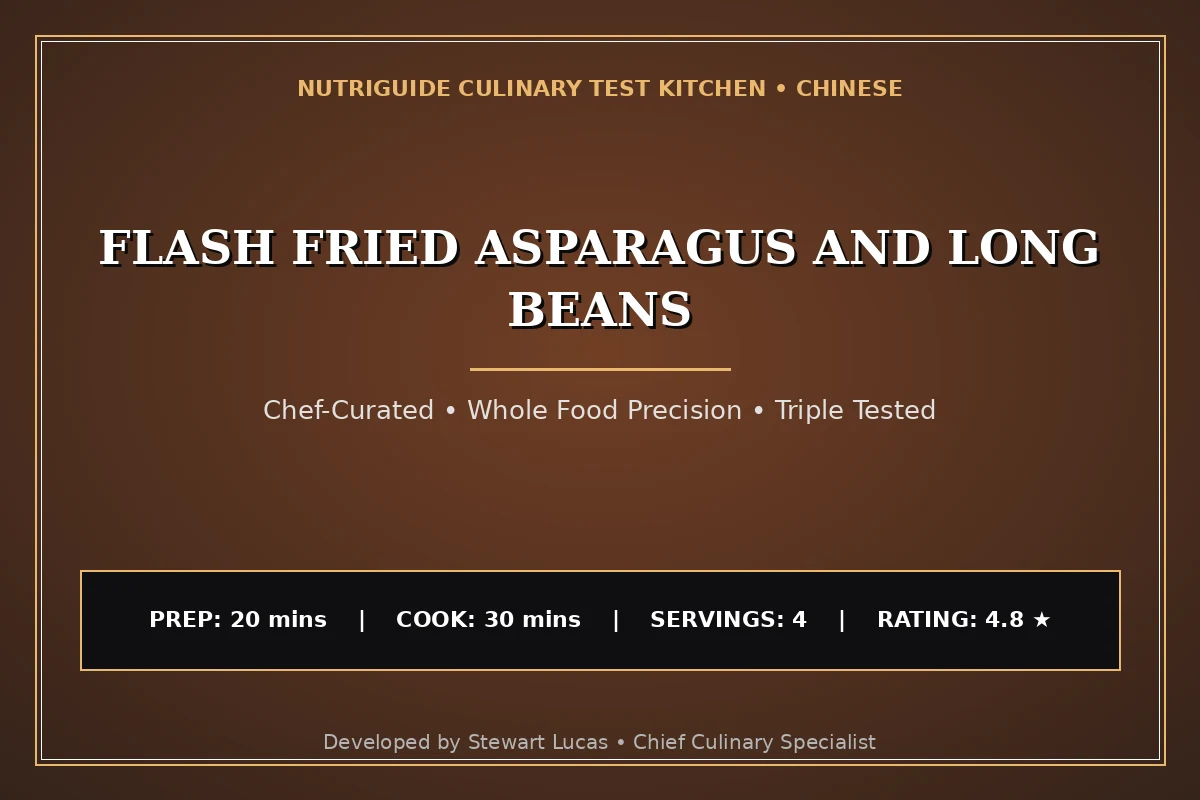 Flash Fried Asparagus And Long Beans