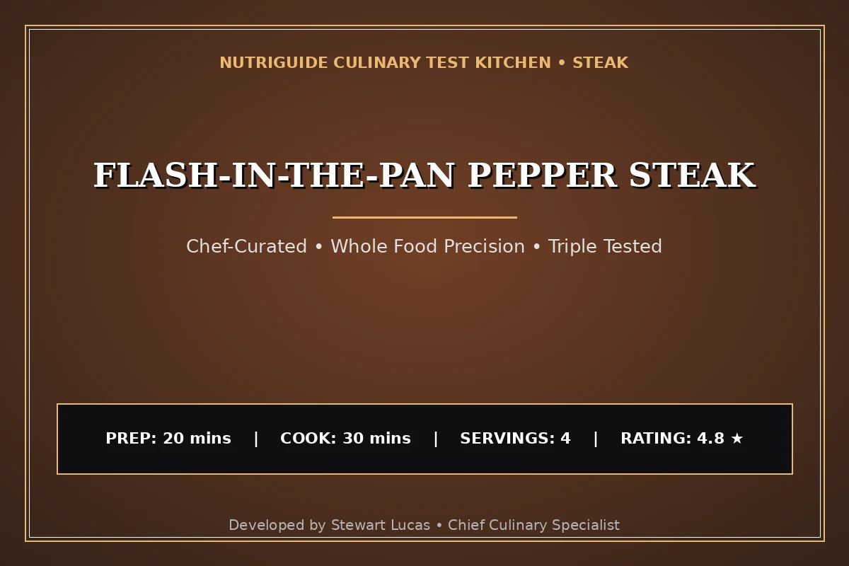 Flash-In-The-Pan Pepper Steak
