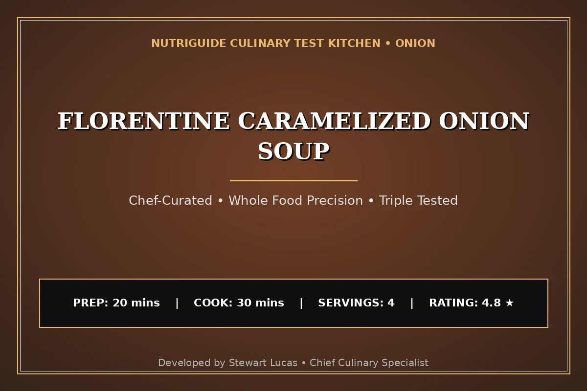Florentine Caramelized Onion Soup