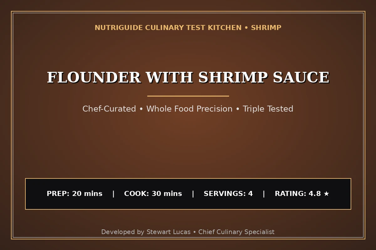 Flounder With Shrimp Sauce