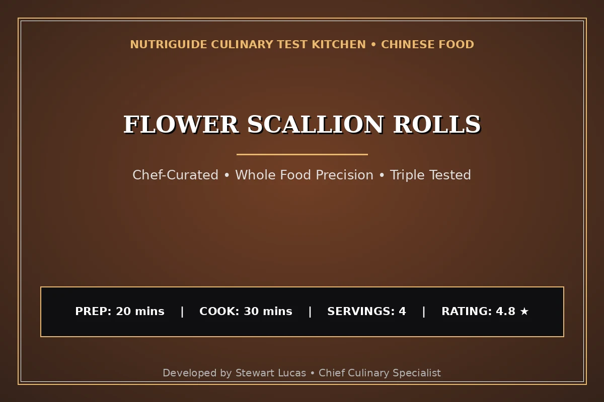 Flower Scallion Rolls
