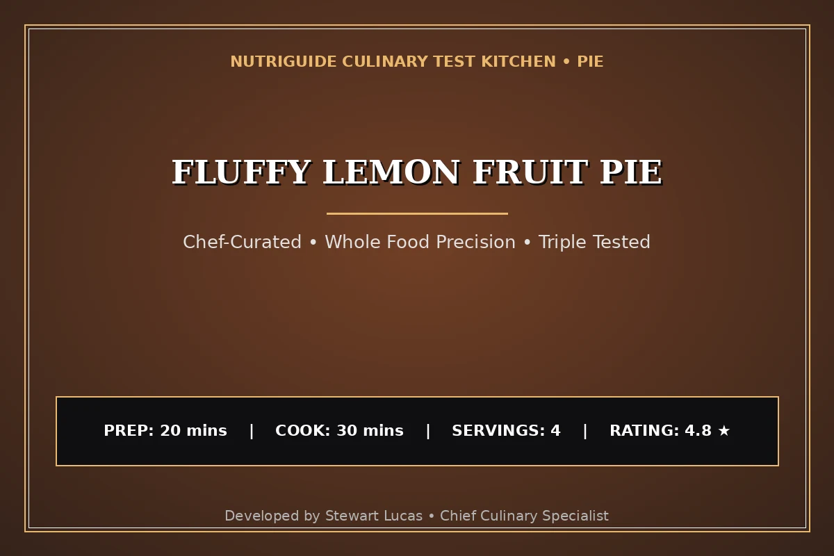 Fluffy Lemon Fruit Pie