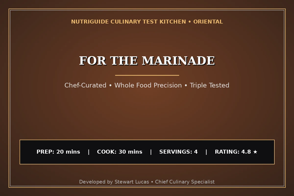 For The Marinade