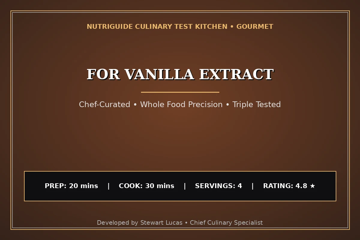 For Vanilla Extract
