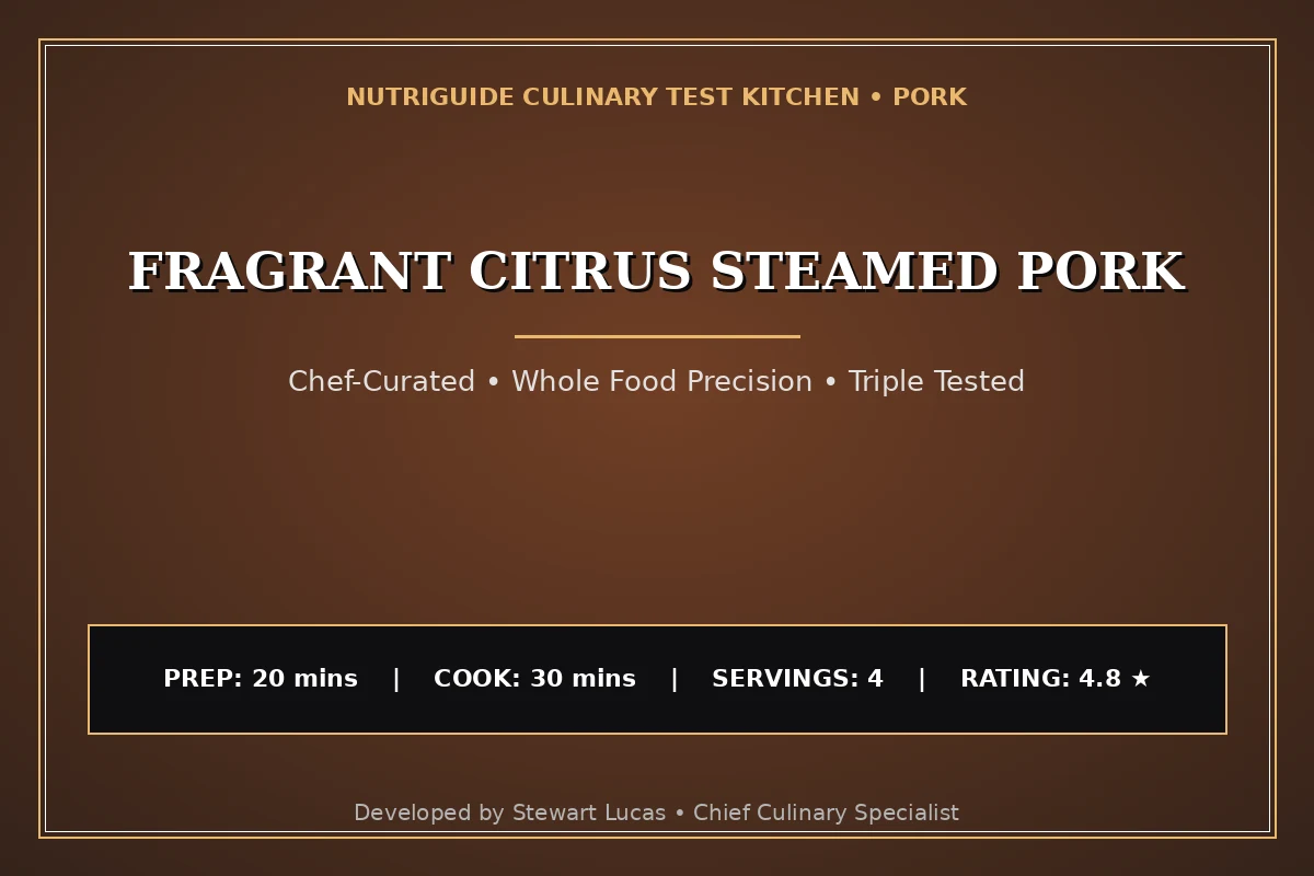 Fragrant Citrus Steamed Pork