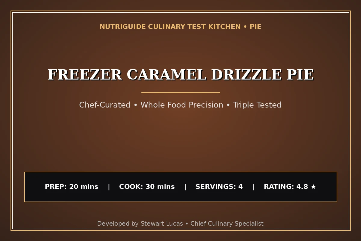Freezer Caramel Drizzle Pie