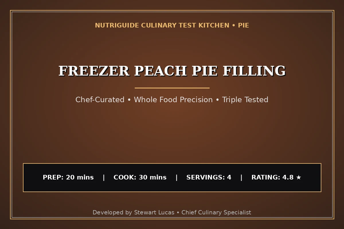 Freezer Peach Pie Filling