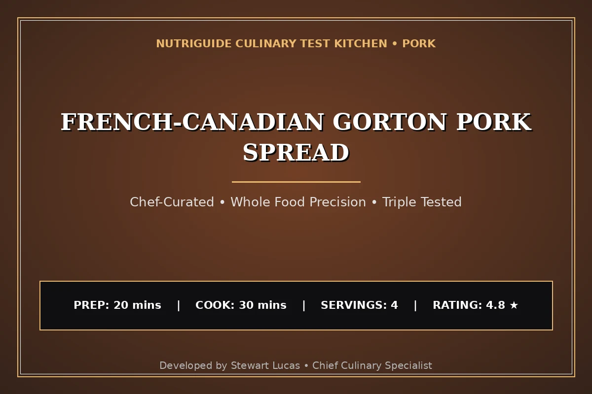 French-Canadian Gorton Pork Spread