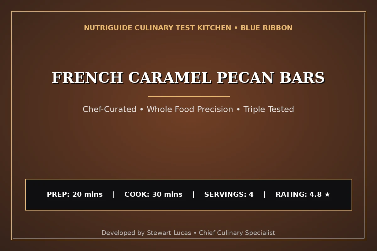 French Caramel Pecan Bars