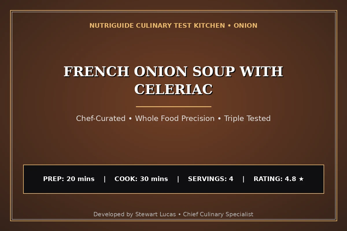 French Onion Soup With Celeriac