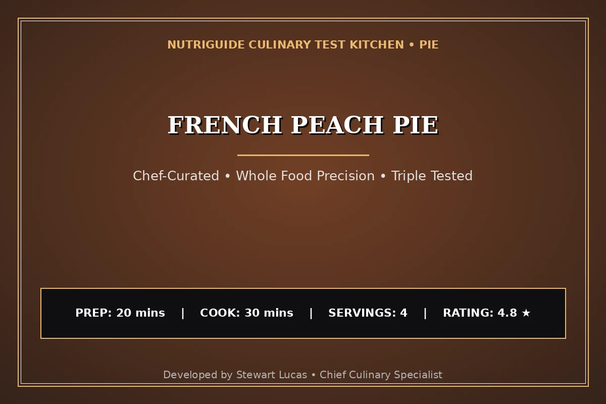 French Peach Pie