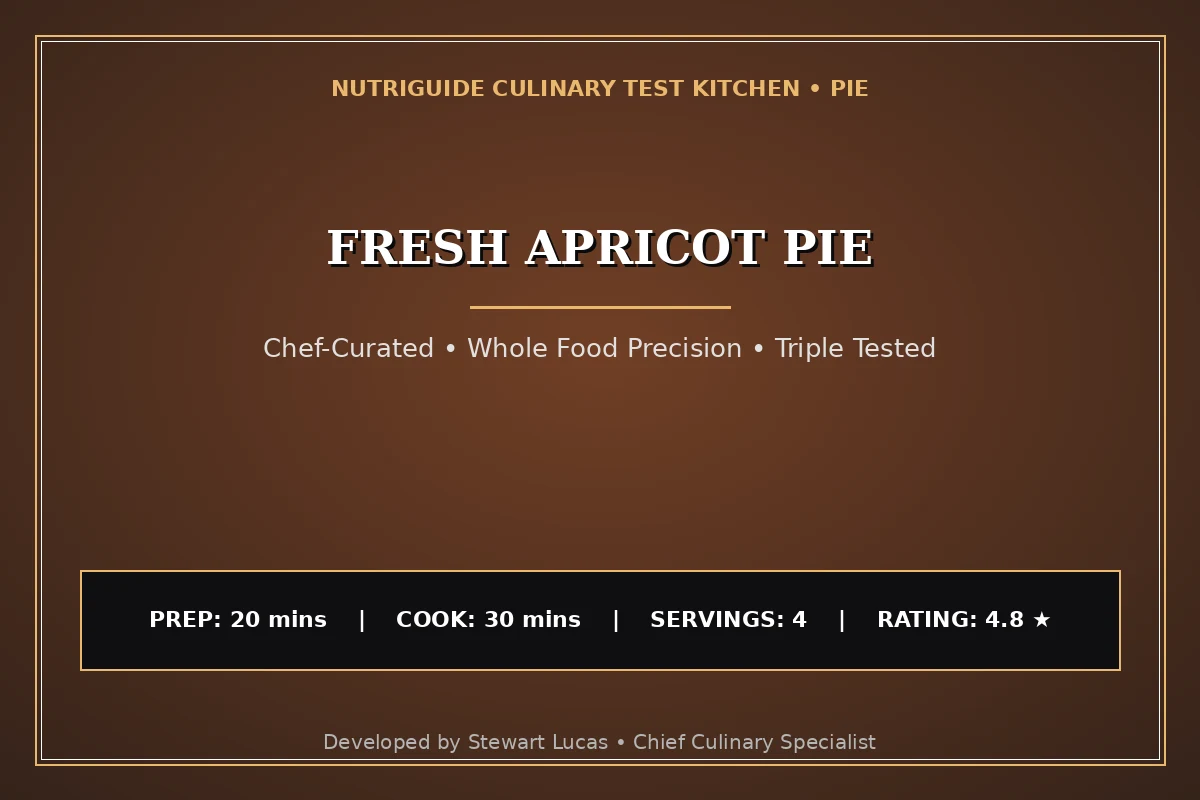 Fresh Apricot Pie