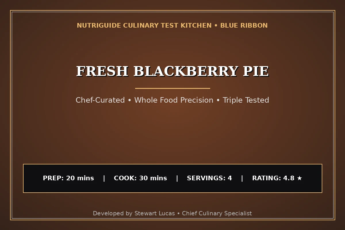 Fresh Blackberry Pie