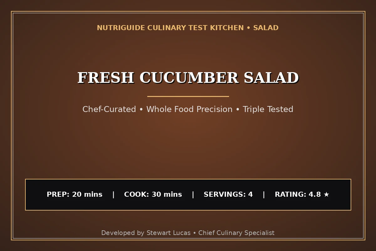 Fresh Cucumber Salad