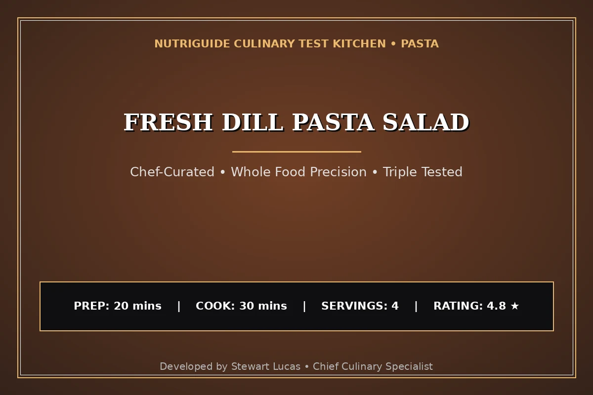 Fresh Dill Pasta Salad