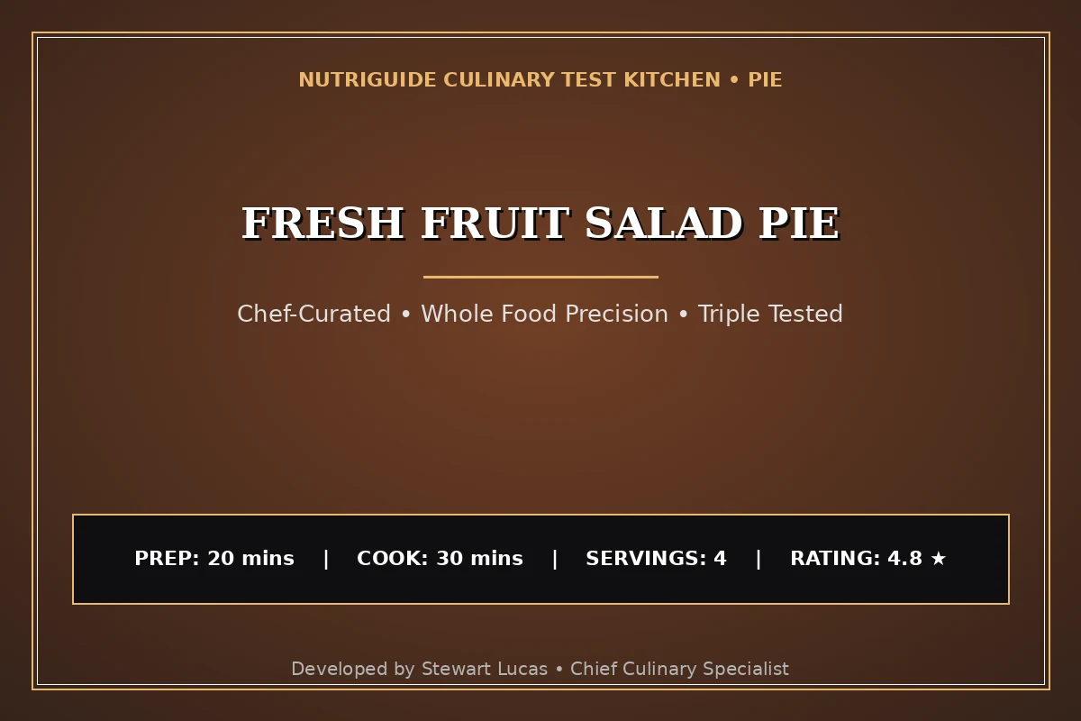 Fresh Fruit Salad Pie