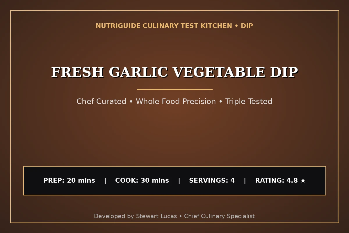 Fresh Garlic Vegetable Dip