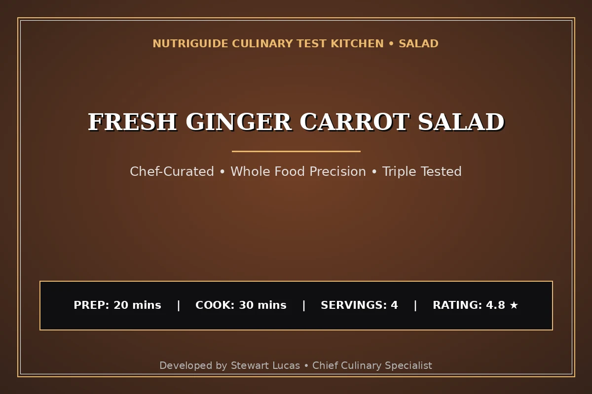 Fresh Ginger Carrot Salad