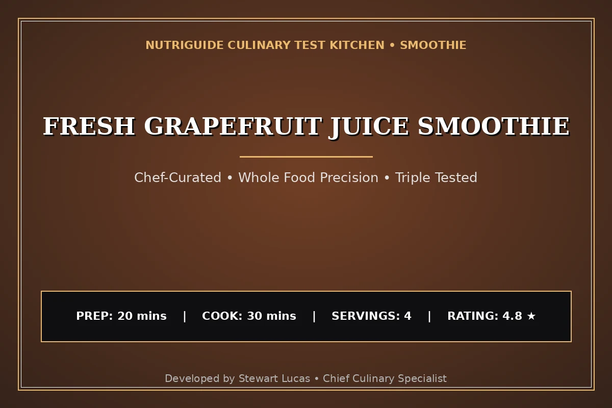 Fresh Grapefruit Juice Smoothie