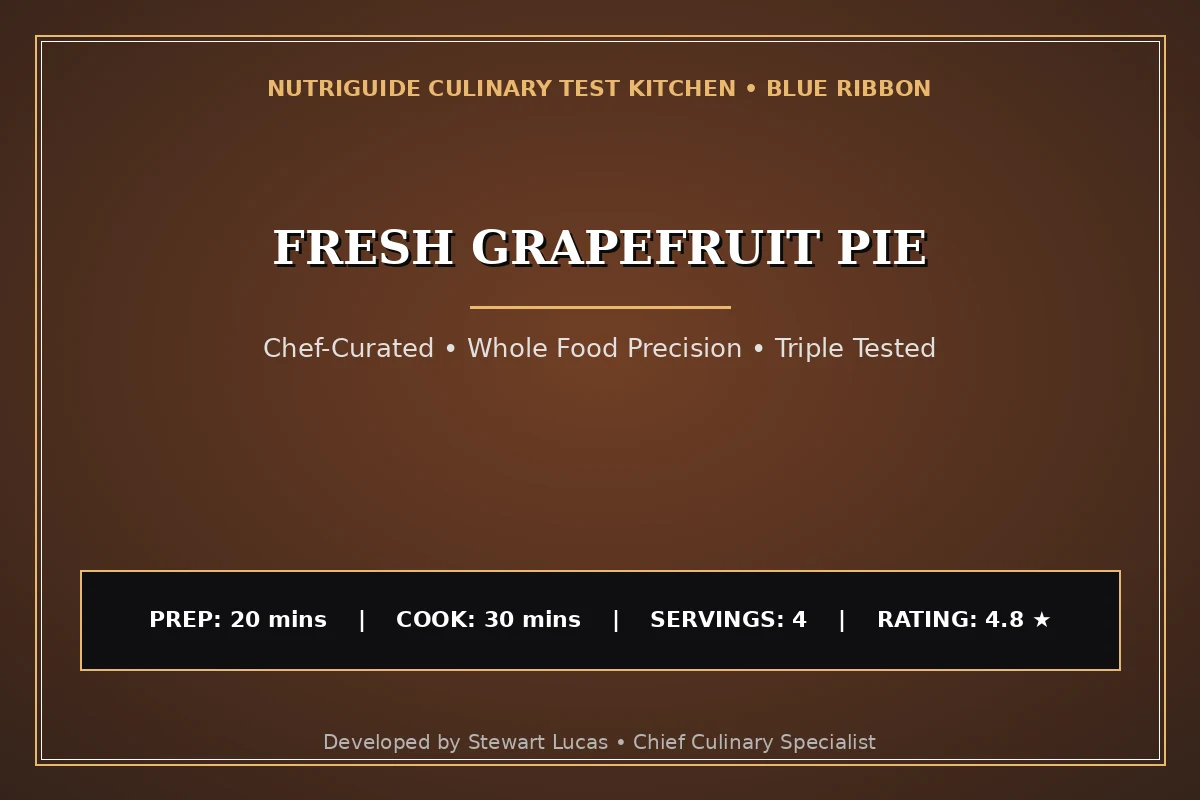 Fresh Grapefruit Pie