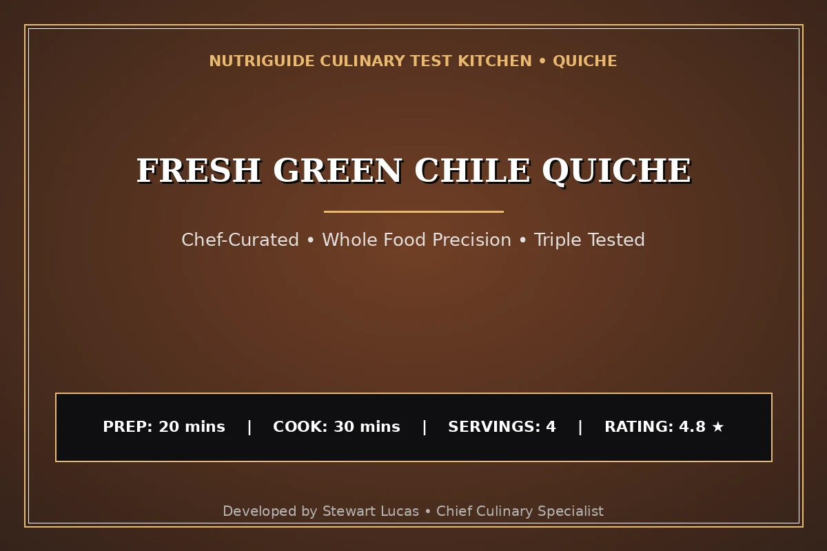 Fresh Green Chile Quiche