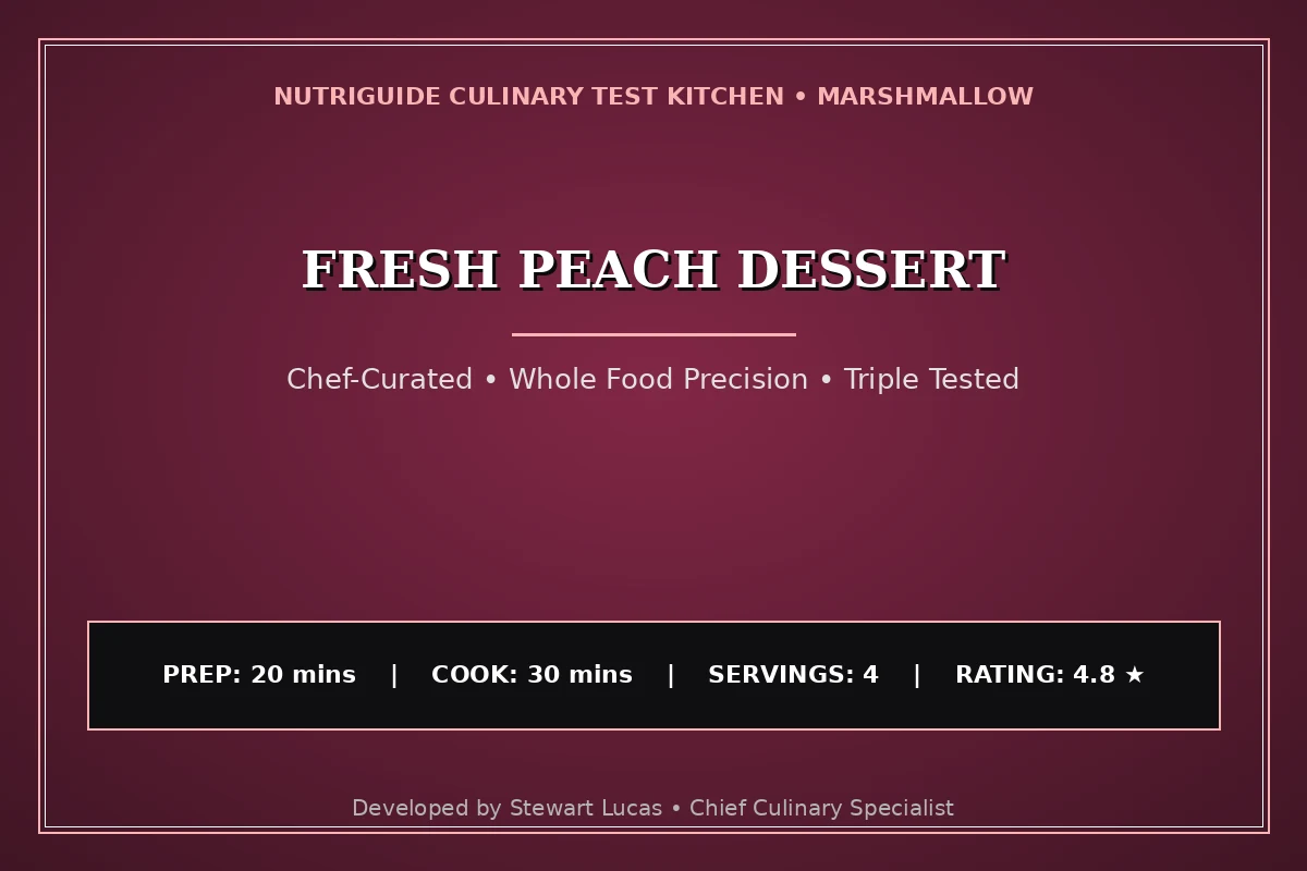 Fresh Peach Dessert