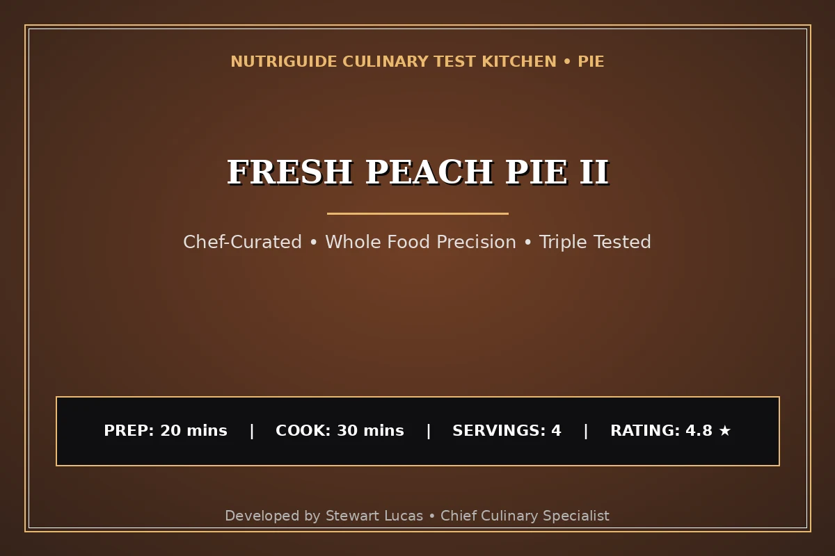 Fresh Peach Pie Ii
