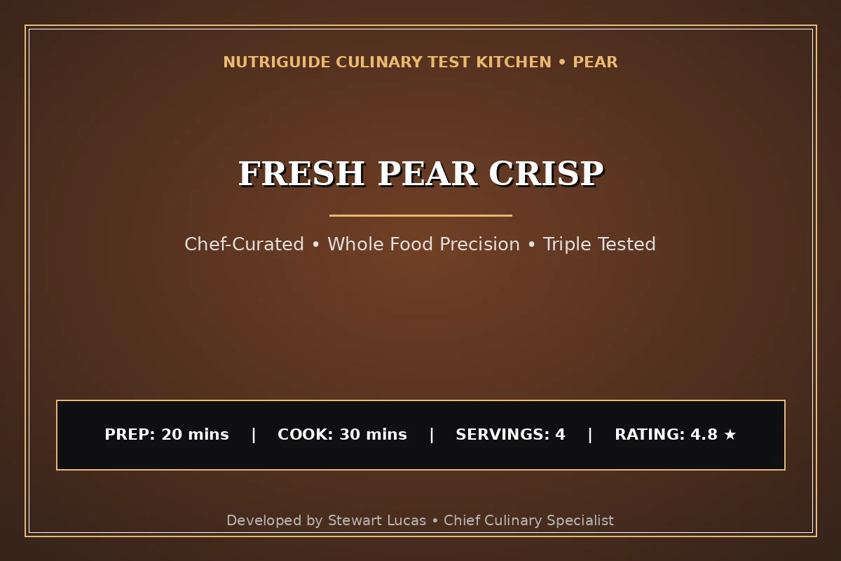 Fresh Pear Crisp