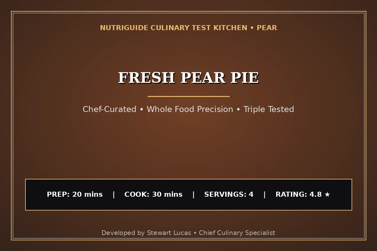 Fresh Pear Pie