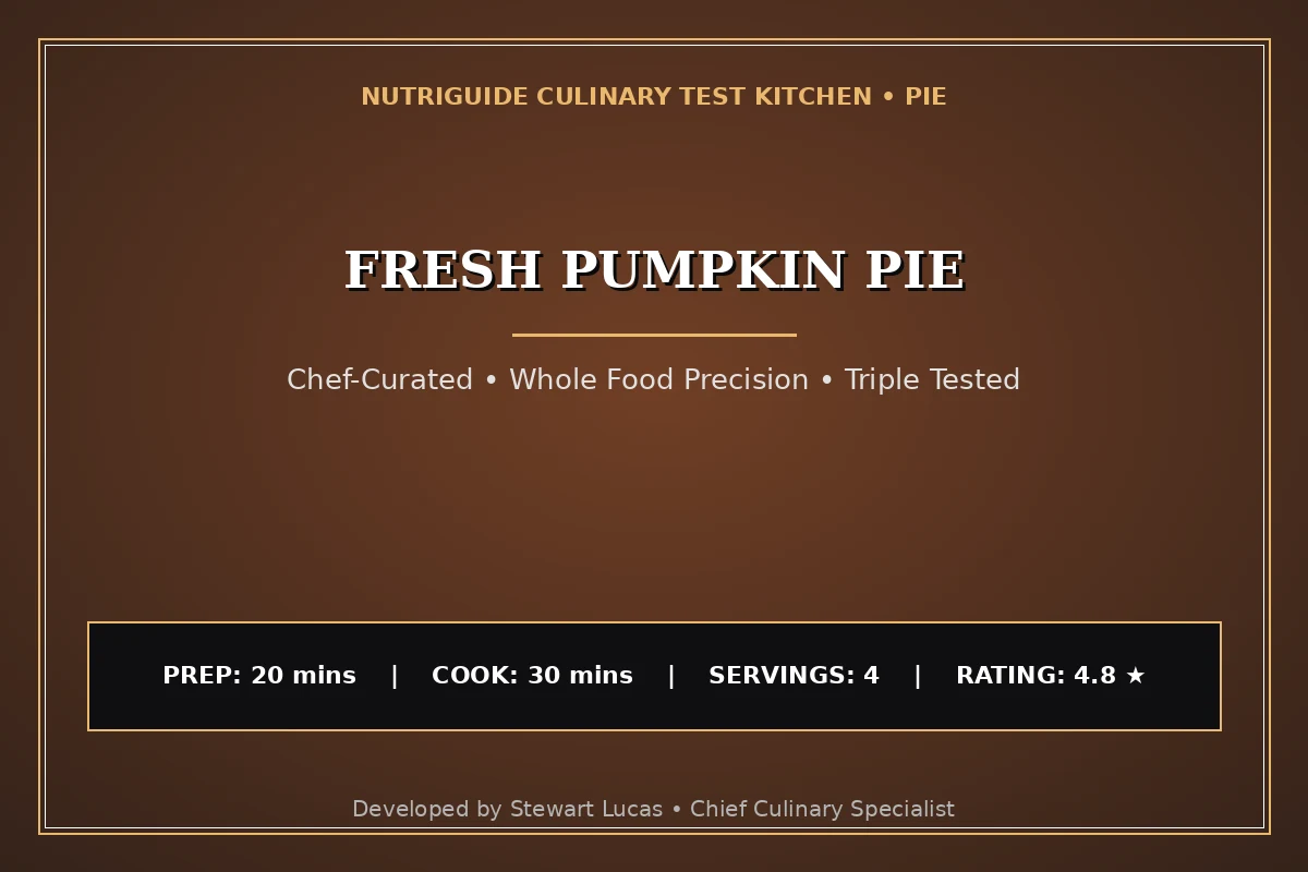 Fresh Pumpkin Pie